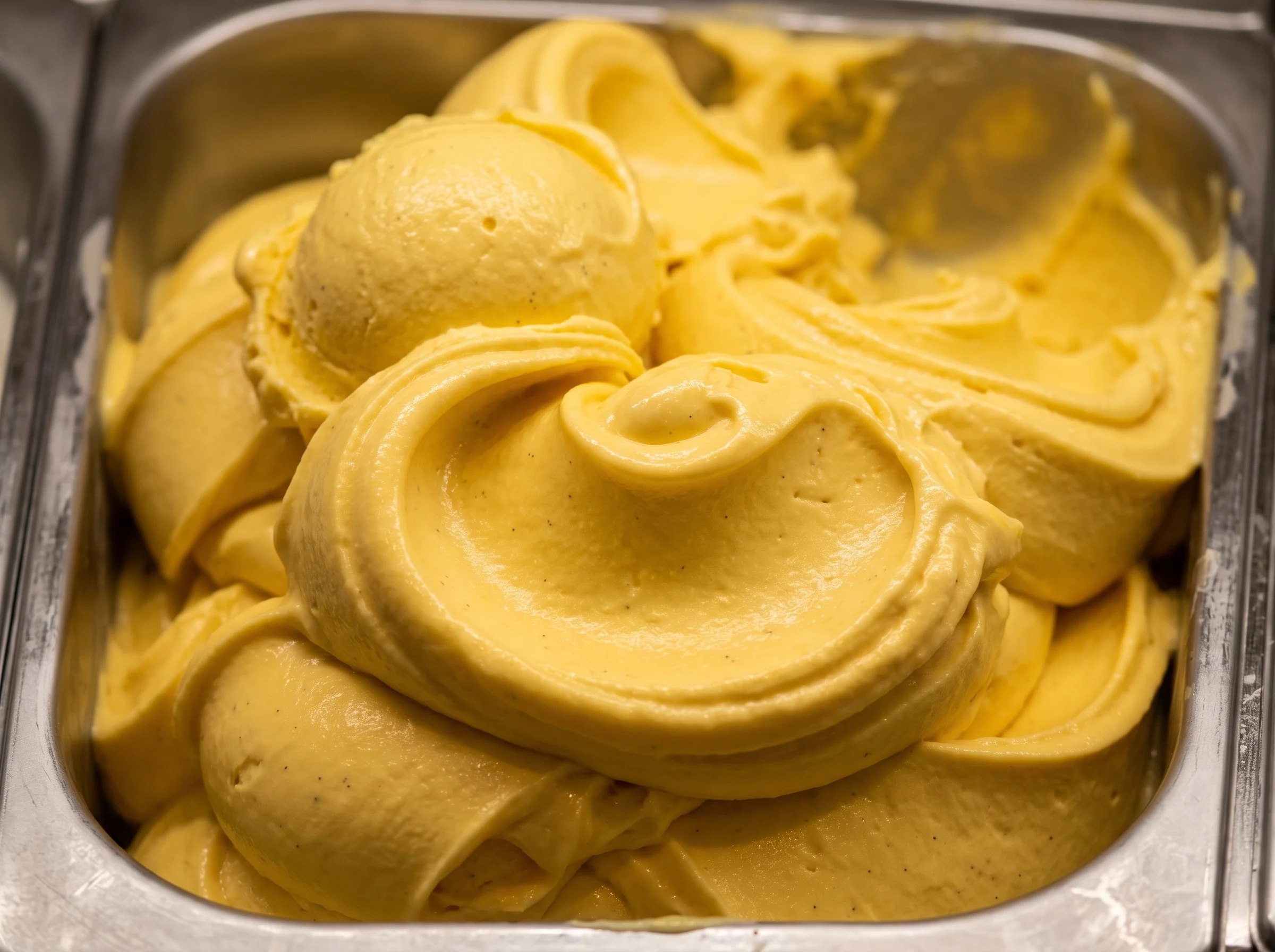 Handwerkliches Eiercreme-Gelato (Crema)