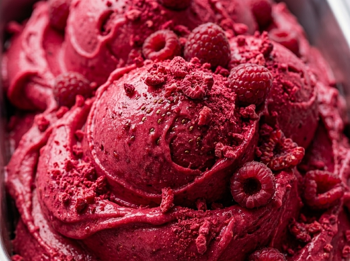 Helado de frambuesa - Gelato artigianale