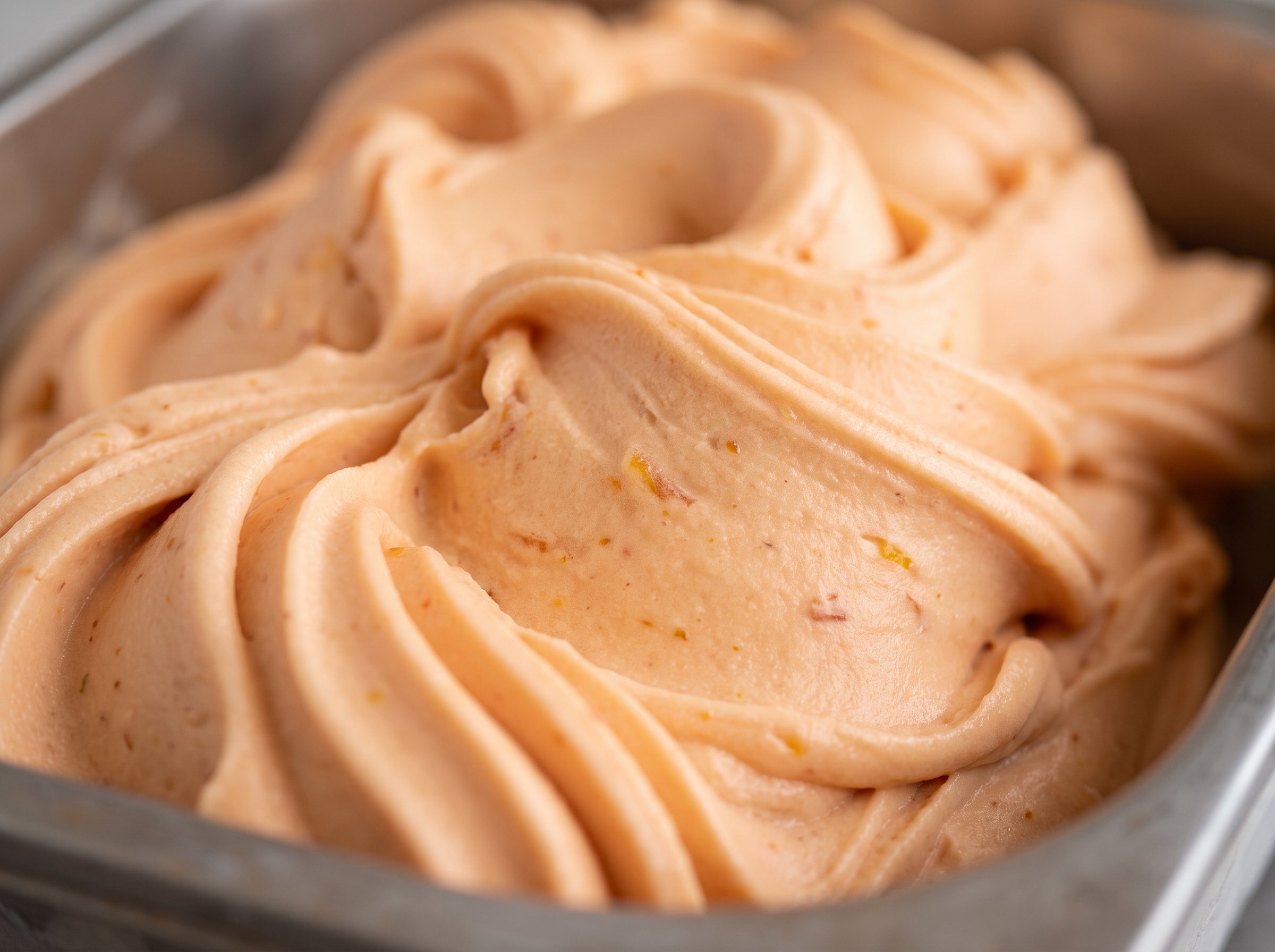 Glace Artisanale à la Pêche (Base Lait) - Gelato artigianale