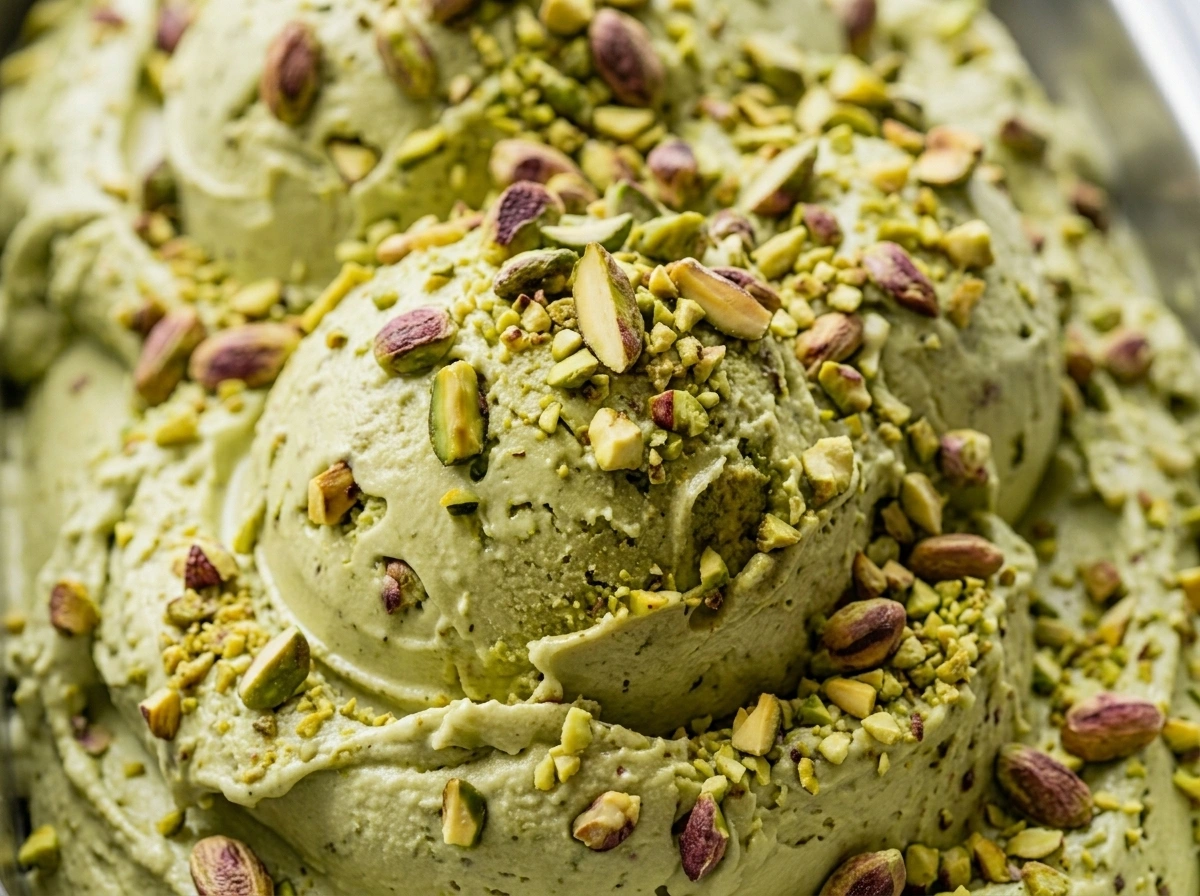 Handwerkliches Pistazien-Gelato